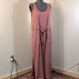 Banana Republic Blush Sleeveless Long Dress